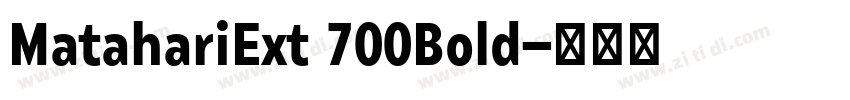 MatahariExt 700Bold字体转换